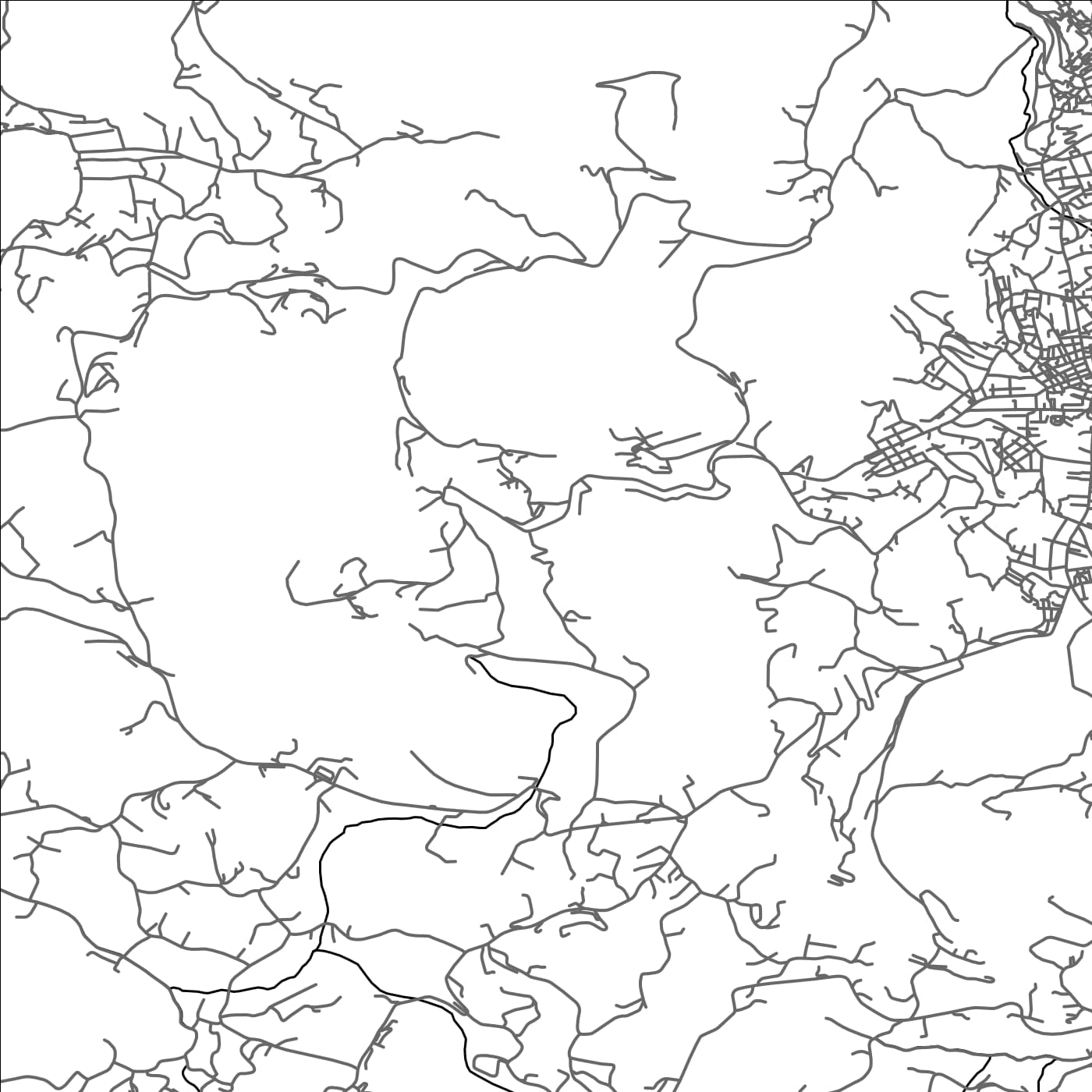 ROAD MAP OF ERMOÚPOLI, GREECE BY MAPAKES