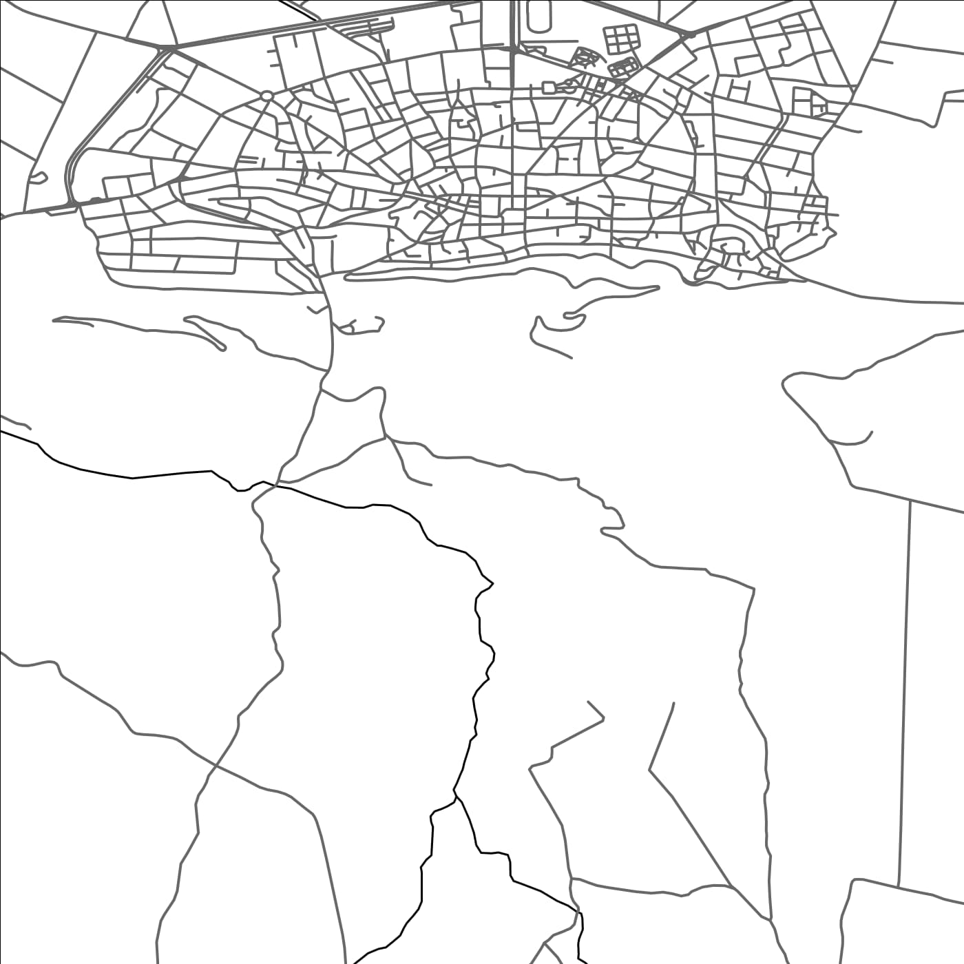 ROAD MAP OF FÁRSALA, GREECE BY MAPAKES