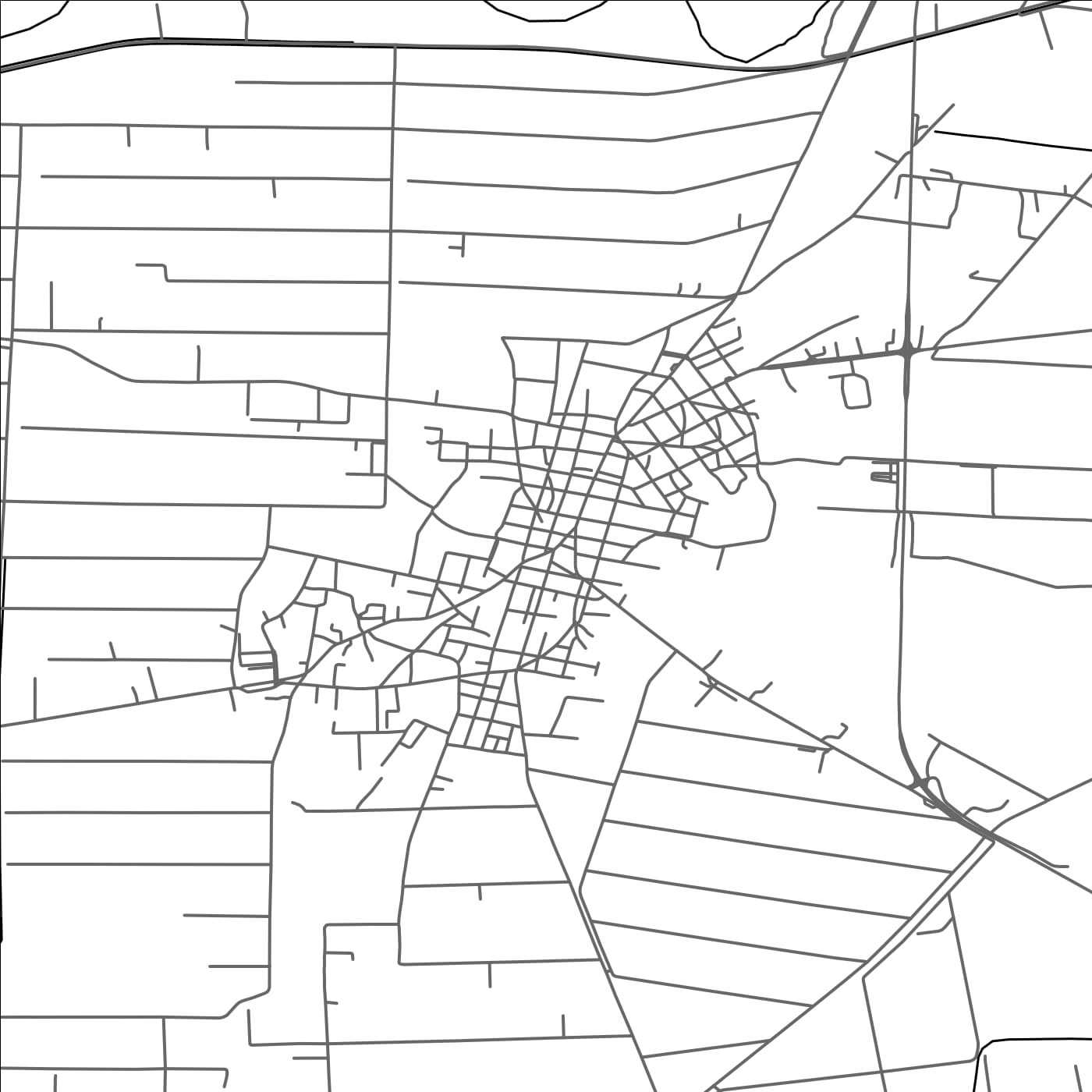 ROAD MAP OF GASTOÚNI, GREECE BY MAPAKES