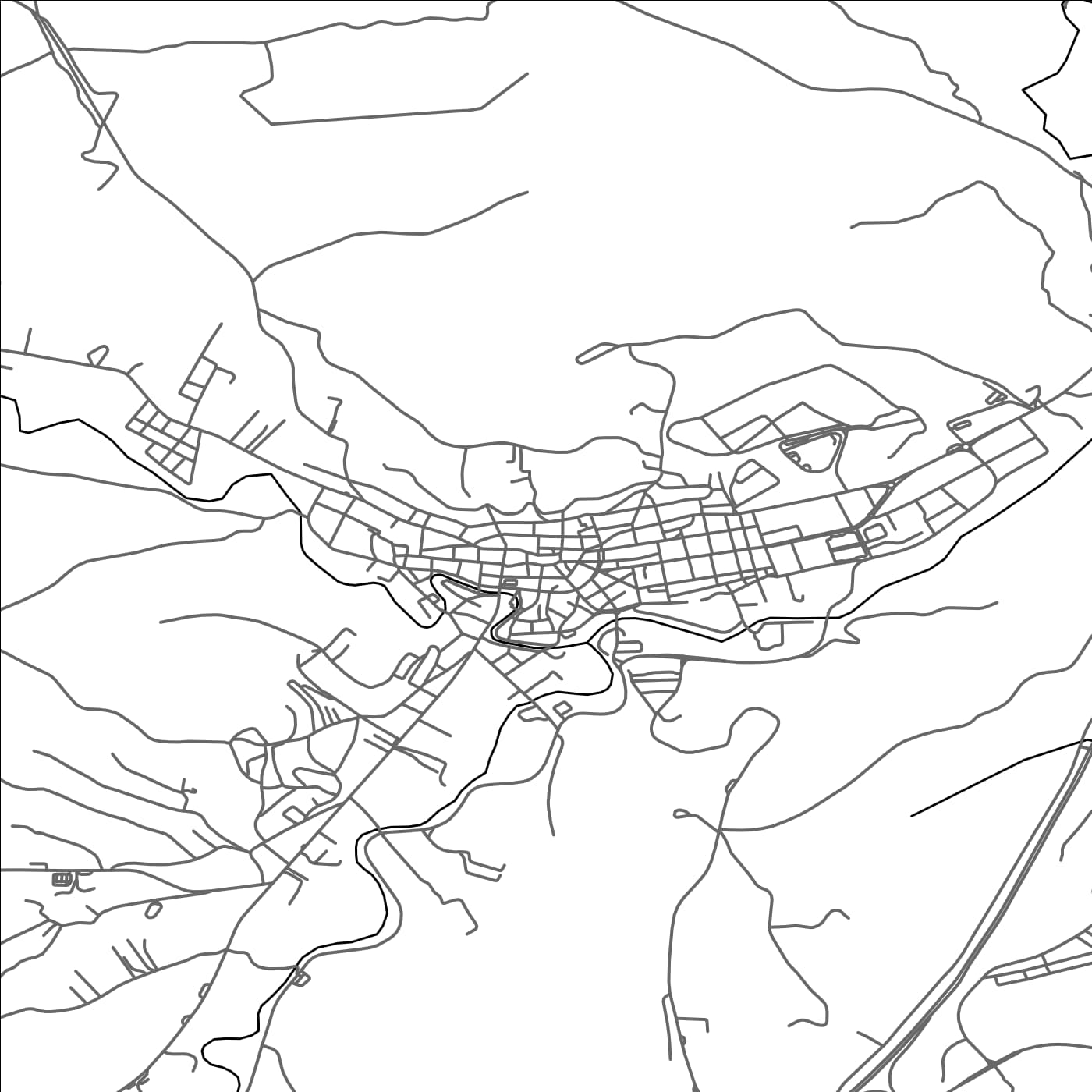 ROAD MAP OF GREVENÁ, GREECE BY MAPAKES