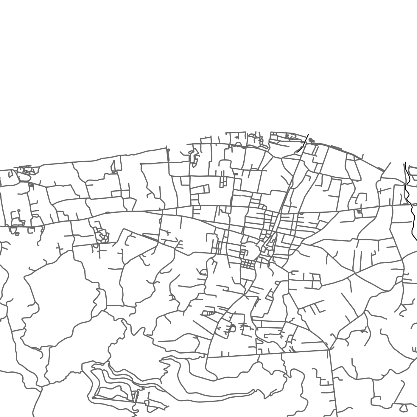 ROAD MAP OF IALYSÓS, GREECE BY MAPAKES