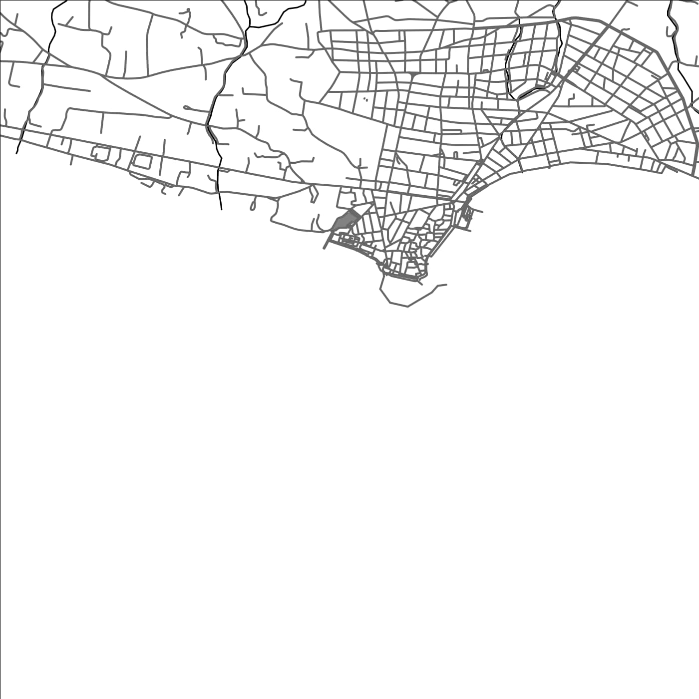 ROAD MAP OF IERÁPETRA, GREECE BY MAPAKES