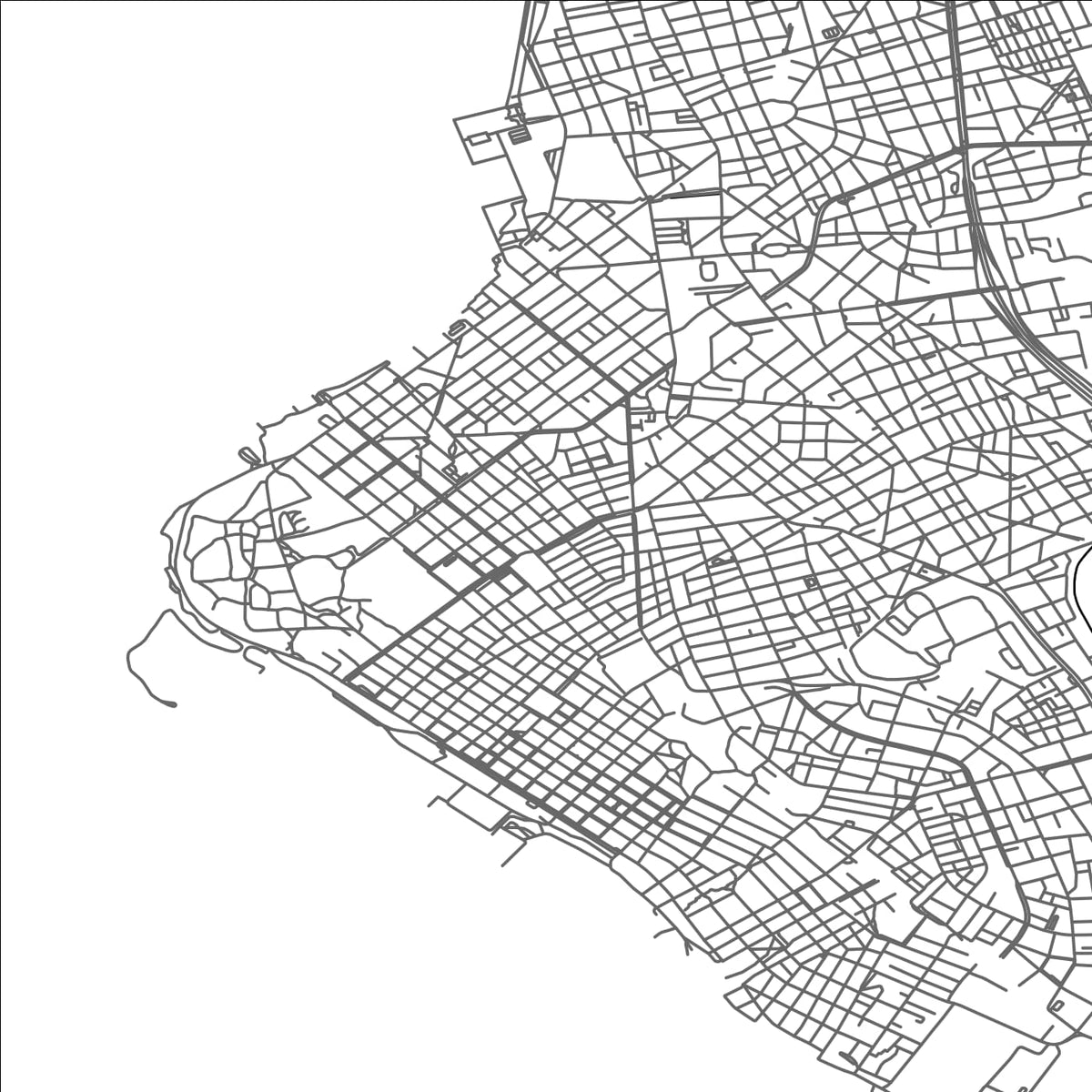 ROAD MAP OF KALAMARIÁ, GREECE BY MAPAKES
