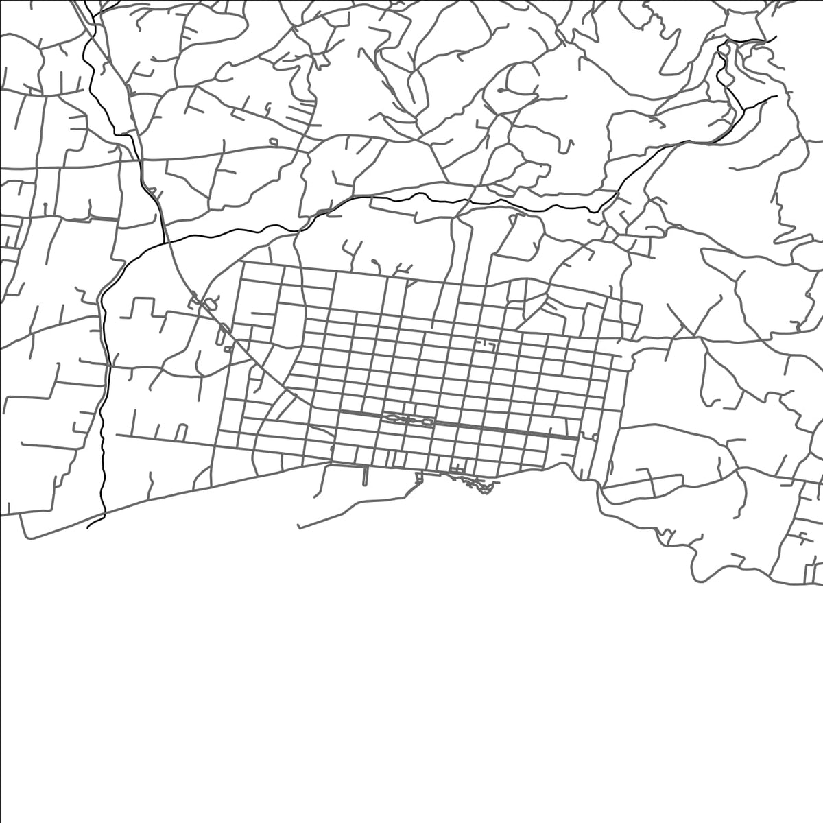 ROAD MAP OF KÁRYSTOS, GREECE BY MAPAKES