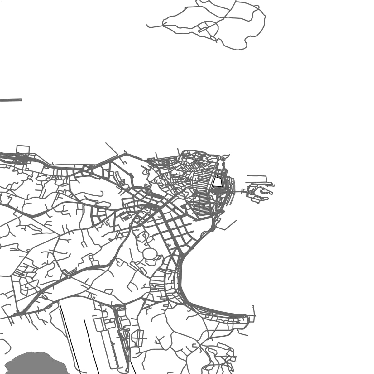 ROAD MAP OF KÉRKYRA, GREECE BY MAPAKES