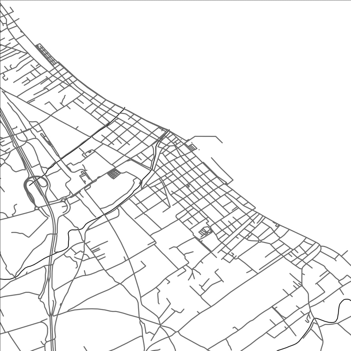 ROAD MAP OF KIÁTO, GREECE BY MAPAKES