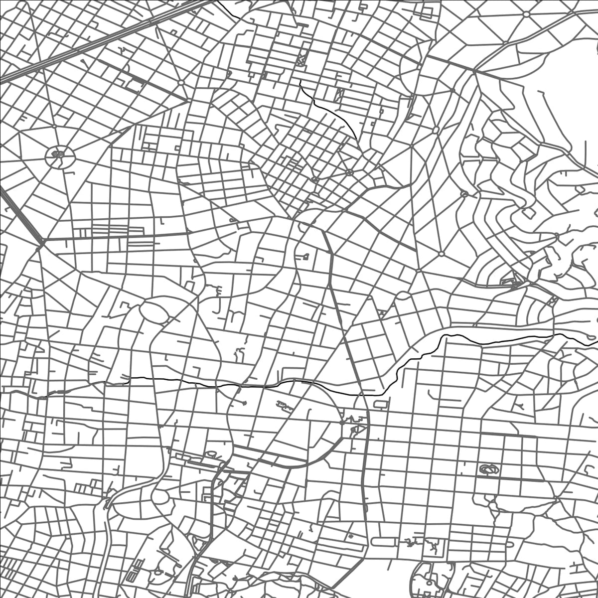 ROAD MAP OF KIFISIÁ, GREECE BY MAPAKES