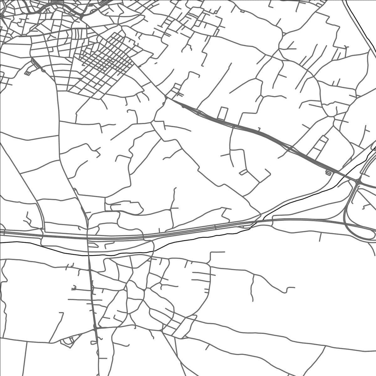 ROAD MAP OF KOMOTINÍ, GREECE BY MAPAKES