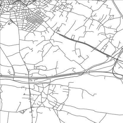 ROAD MAP OF KOMOTINÍ, GREECE BY MAPAKES