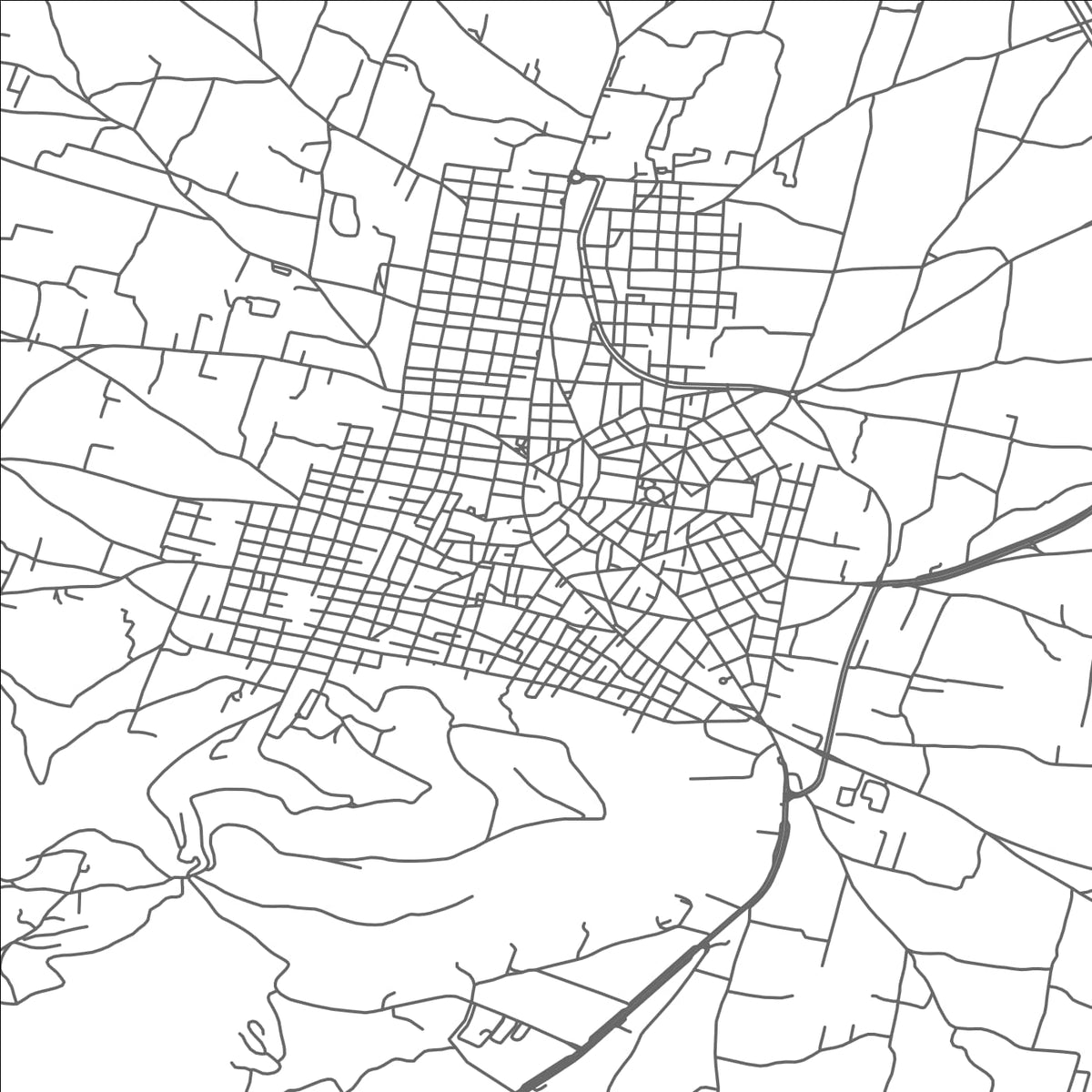 ROAD MAP OF KOROPÍ, GREECE BY MAPAKES