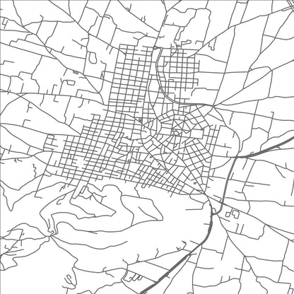 ROAD MAP OF KOROPÍ, GREECE BY MAPAKES