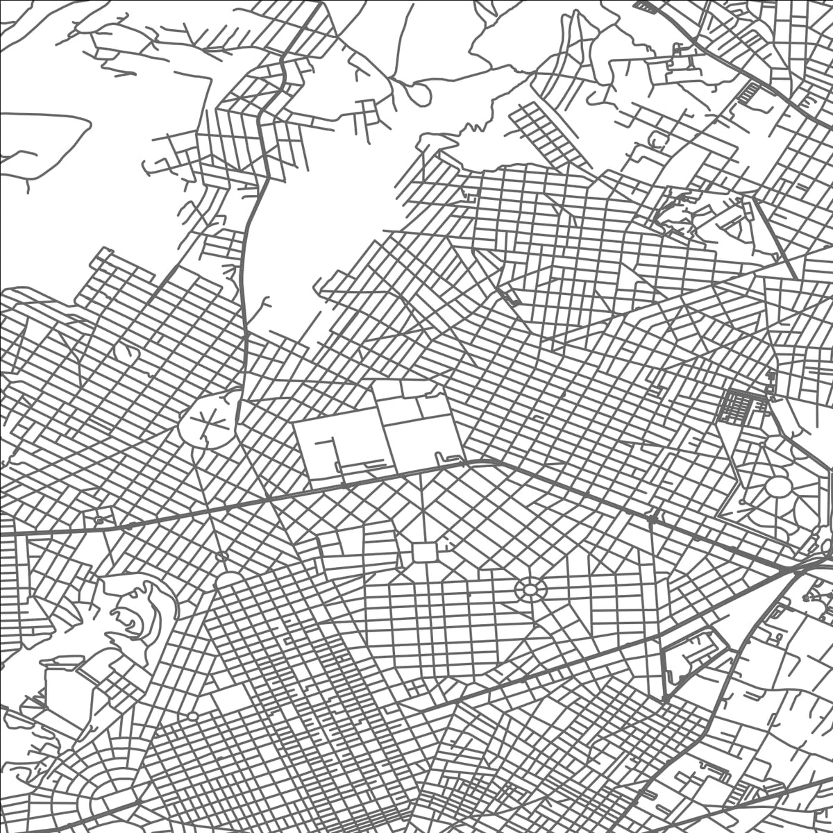 ROAD MAP OF KORYDALLÓS, GREECE BY MAPAKES