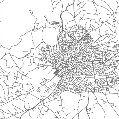 ROAD MAP OF KOZÁNI, GREECE BY MAPAKES