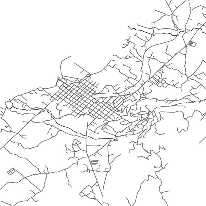 ROAD MAP OF KYPARISSÍA, GREECE BY MAPAKES