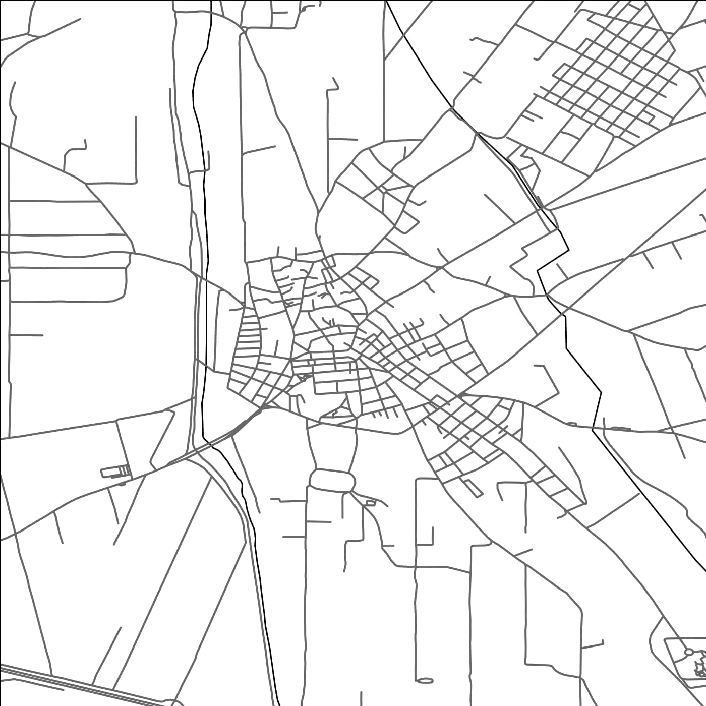 ROAD MAP OF LAGKADÁS, GREECE BY MAPAKES