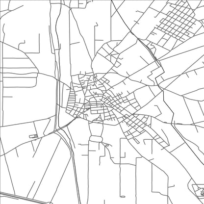 ROAD MAP OF LAGKADÁS, GREECE BY MAPAKES