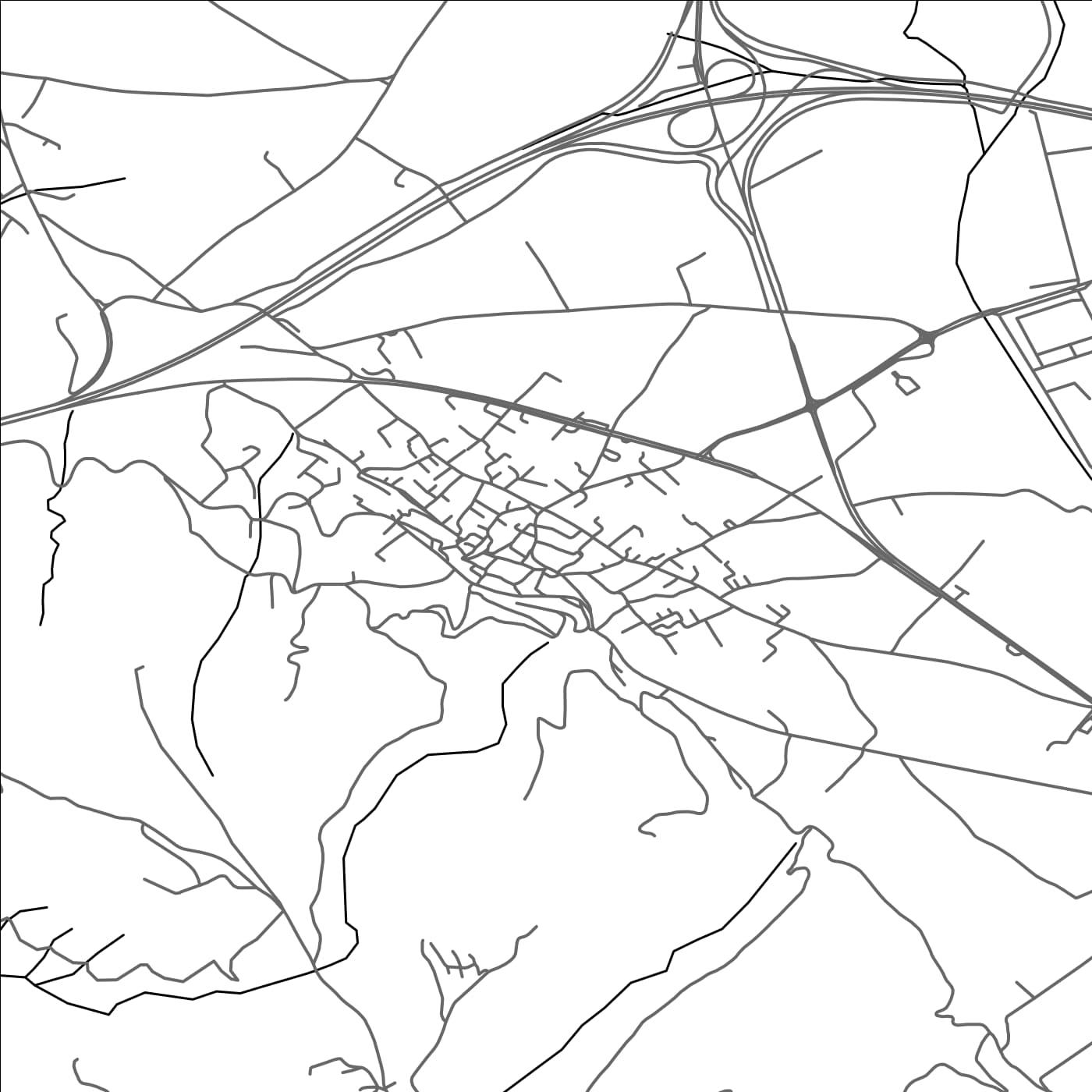 ROAD MAP OF LAGYNÁ, GREECE BY MAPAKES