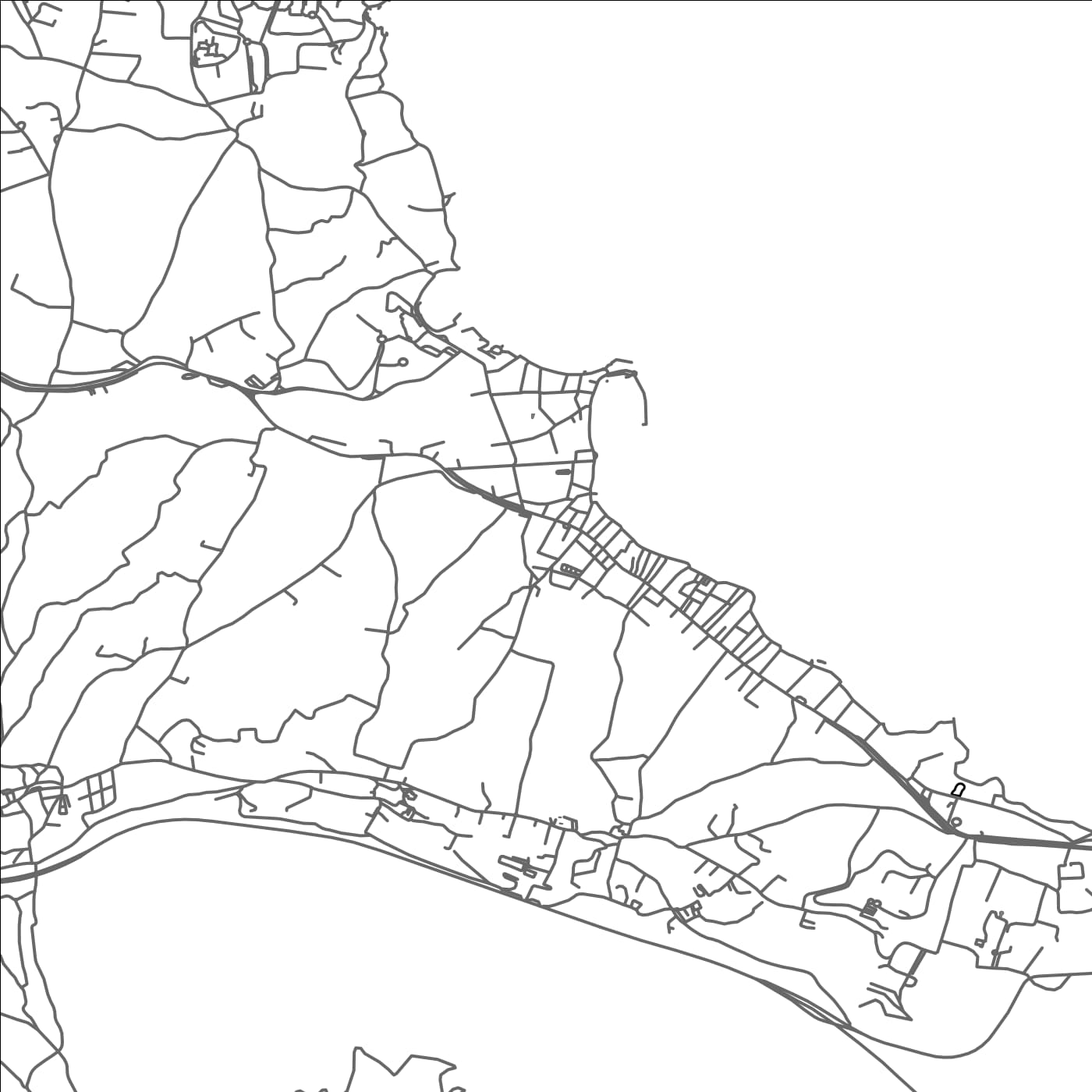 ROAD MAP OF LIMÉNAS CHERSONÍSOU, GREECE BY MAPAKES