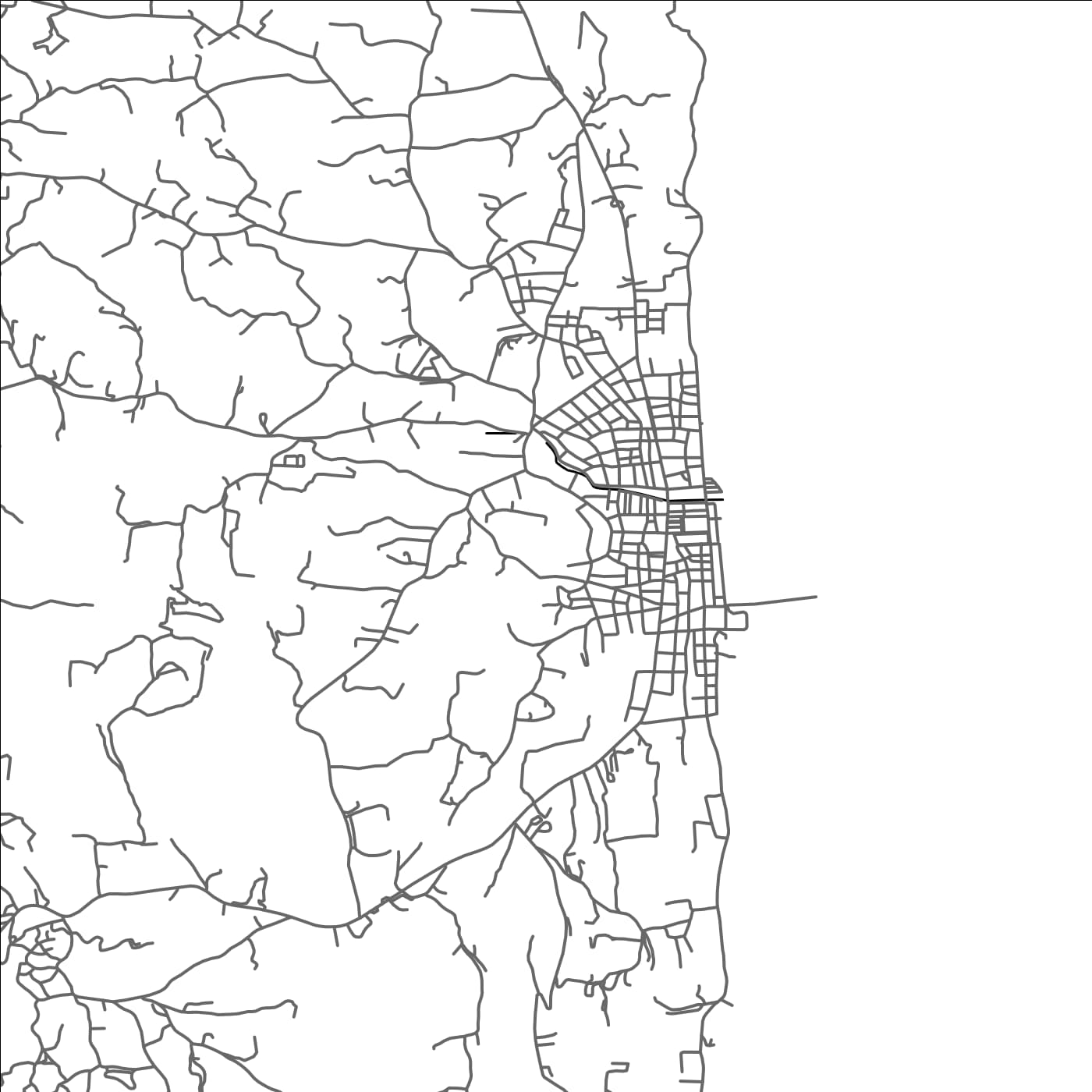 ROAD MAP OF LIXOÚRI, GREECE BY MAPAKES