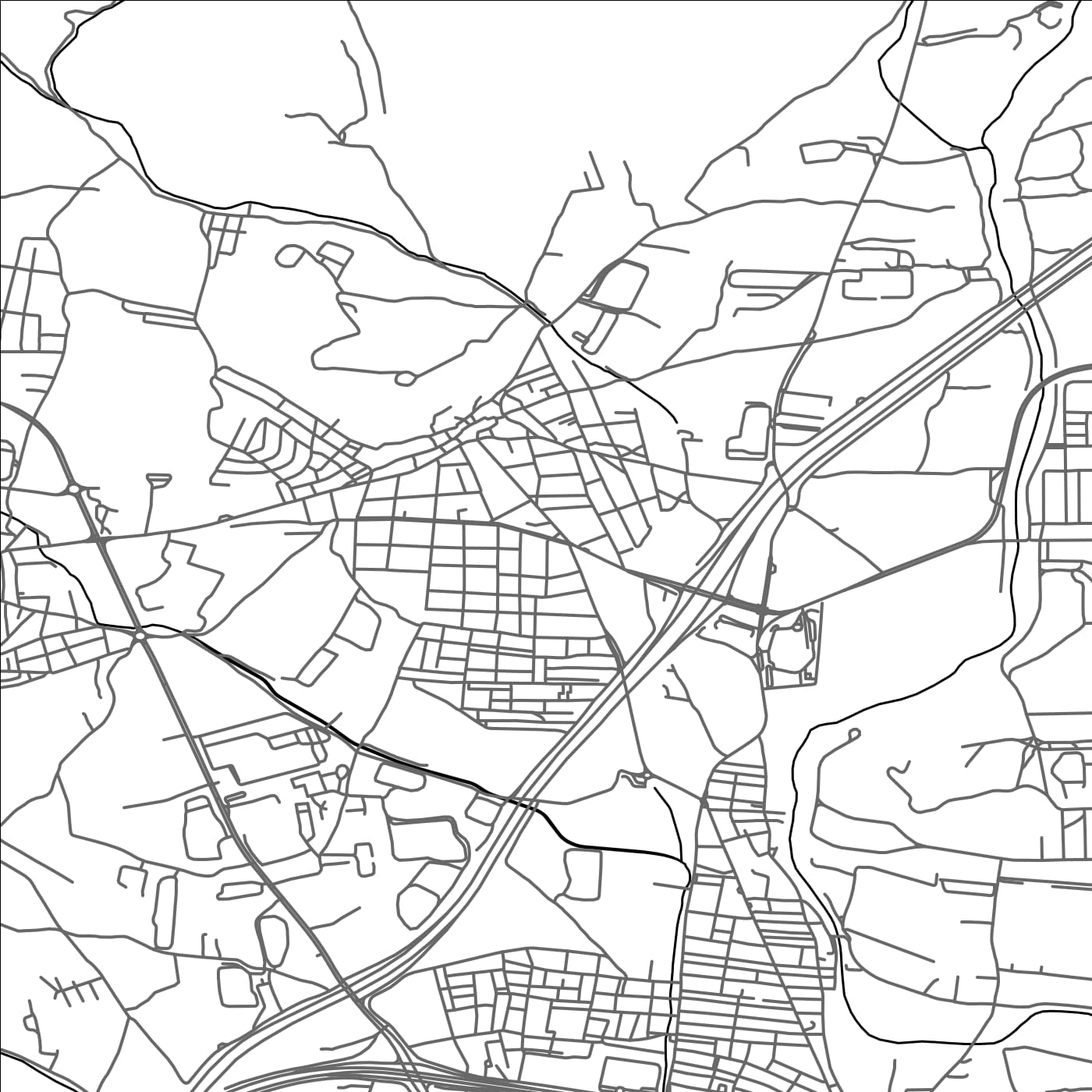 ROAD MAP OF MAGOÚLA, GREECE BY MAPAKES