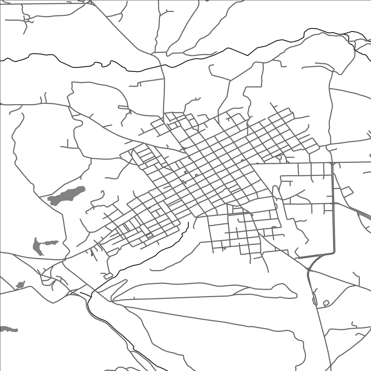 ROAD MAP OF MEGALÓPOLI, GREECE BY MAPAKES