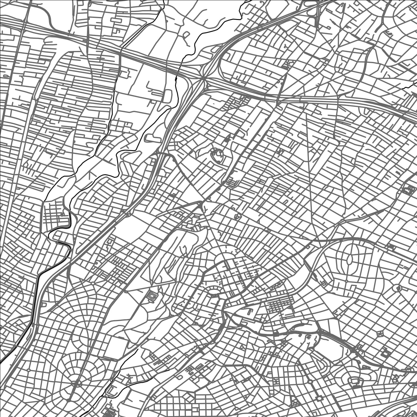 ROAD MAP OF METAMÓRFOSI, GREECE BY MAPAKES