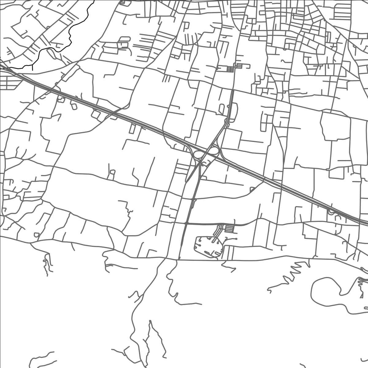 ROAD MAP OF MOURNIÉS, GREECE BY MAPAKES