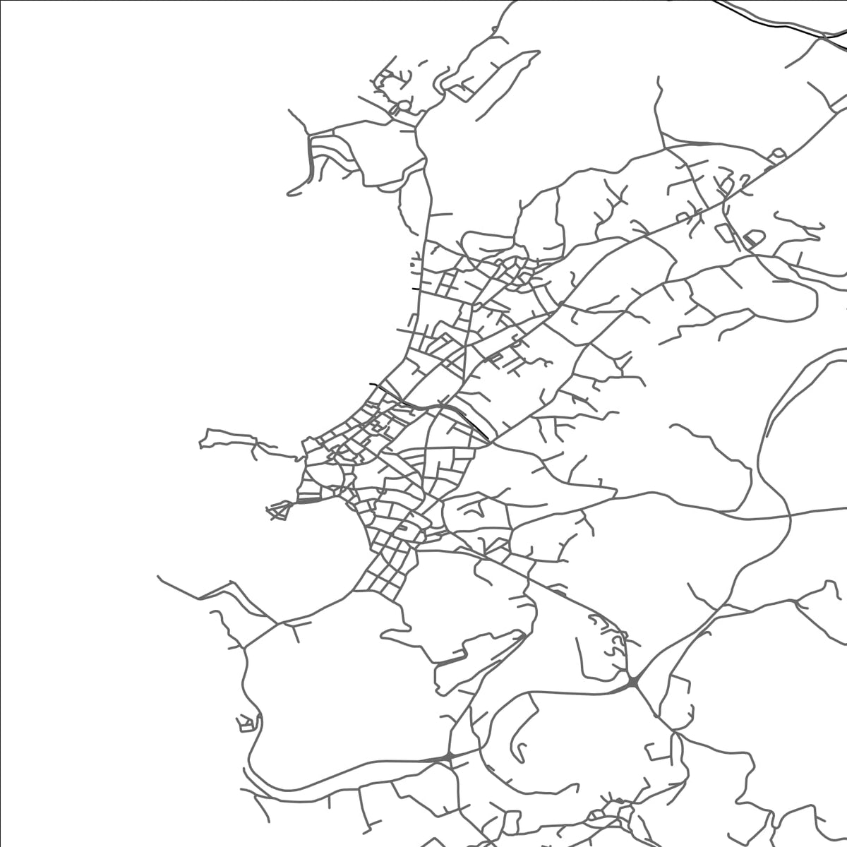ROAD MAP OF MÝRINA, GREECE BY MAPAKES