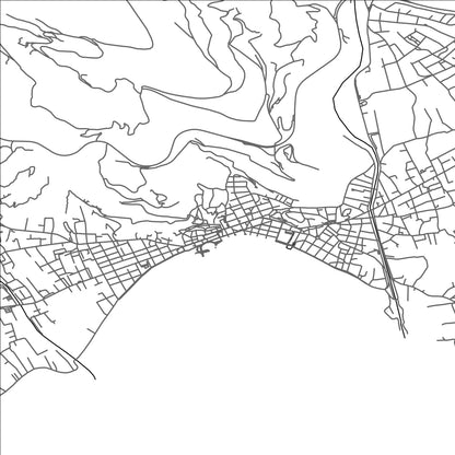 ROAD MAP OF NÁFPAKTOS, GREECE BY MAPAKES
