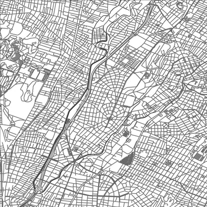 ROAD MAP OF NÉA FILADÉLFIA, GREECE BY MAPAKES