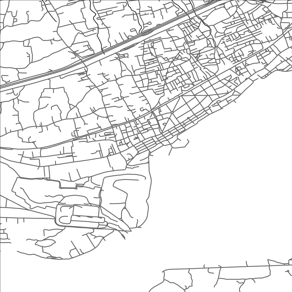 ROAD MAP OF NÉA PÉRAMOS, GREECE BY MAPAKES