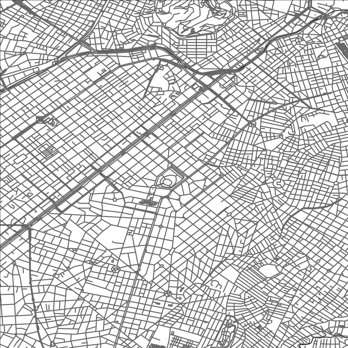 ROAD MAP OF NÉA SMÝRNI, GREECE BY MAPAKES