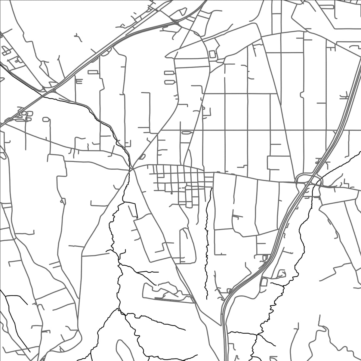 ROAD MAP OF NÉO RÝSI, GREECE BY MAPAKES