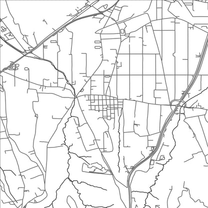 ROAD MAP OF NÉO RÝSI, GREECE BY MAPAKES