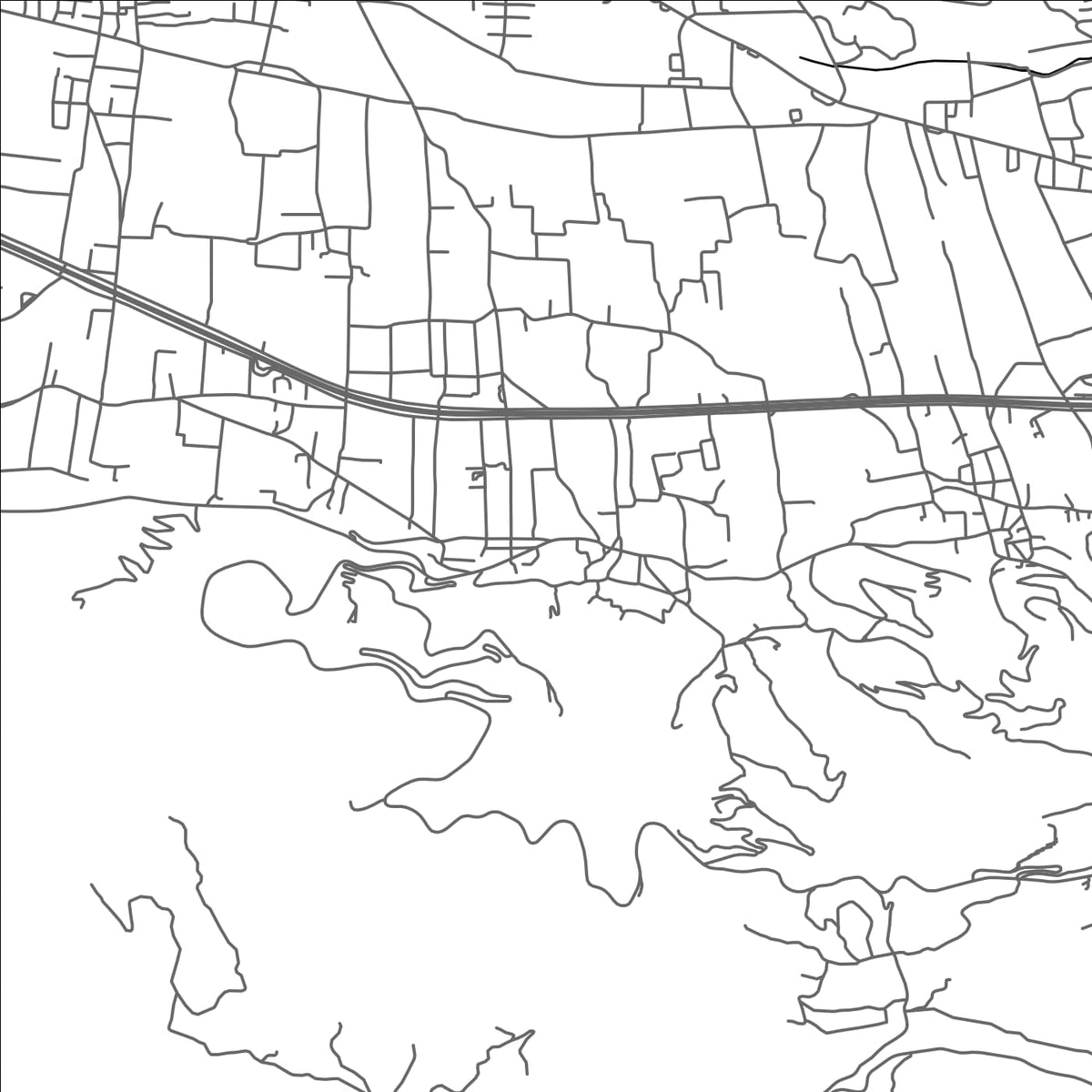 ROAD MAP OF NEROKOÚROS, GREECE BY MAPAKES