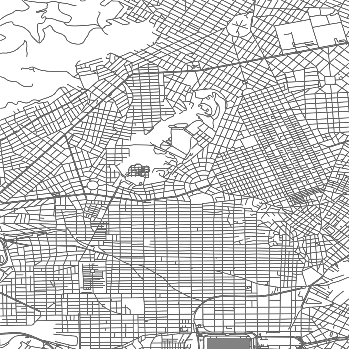 ROAD MAP OF NÍKAIA, GREECE BY MAPAKES