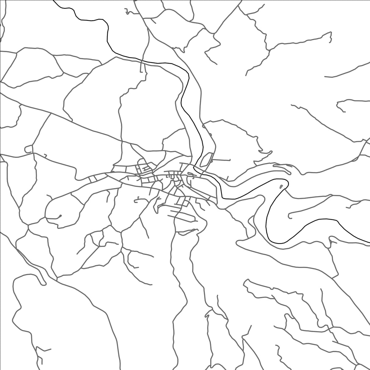 ROAD MAP OF PÉRAMA(THRACIAN COAST), GREECE BY MAPAKES