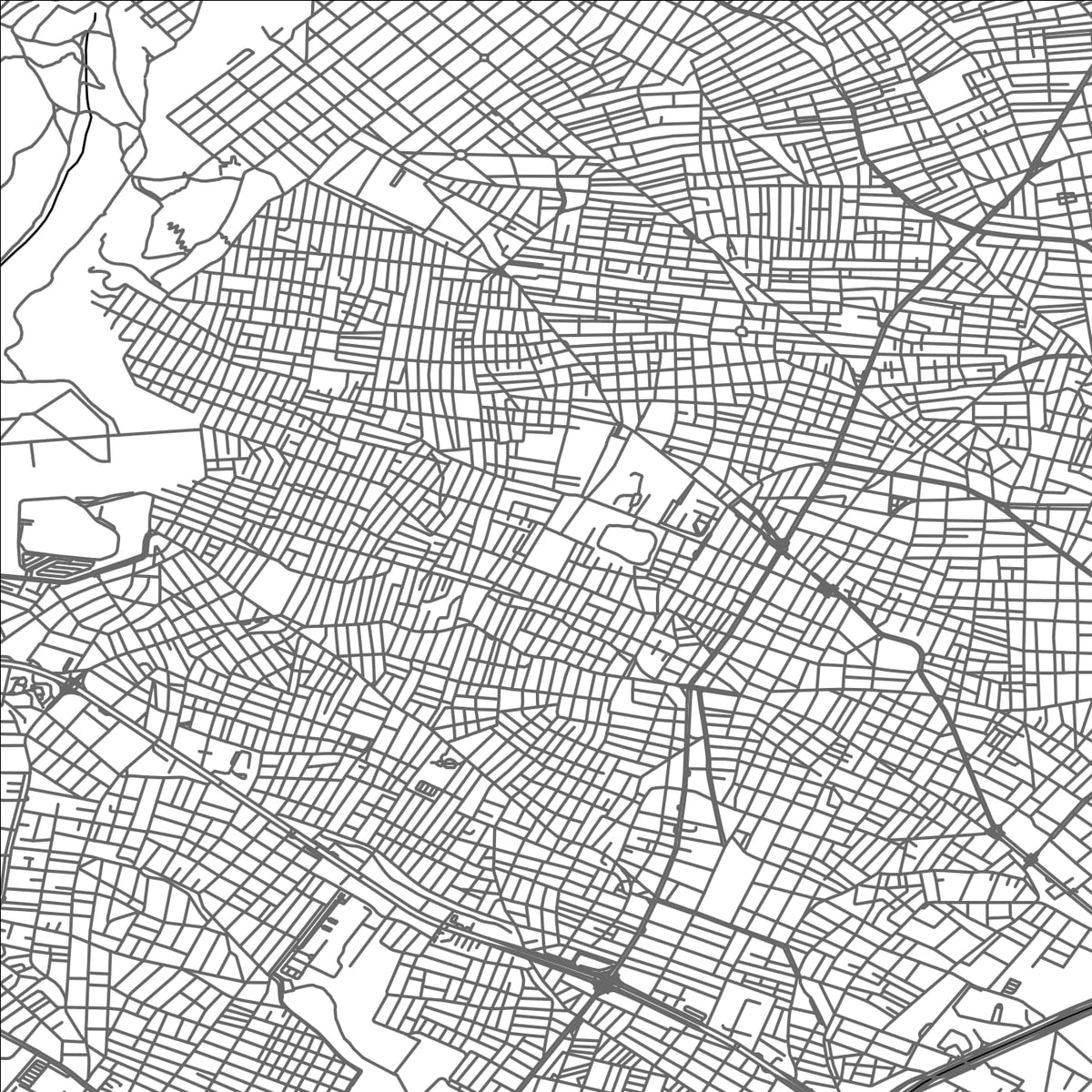 ROAD MAP OF PERISTÉRI, GREECE BY MAPAKES