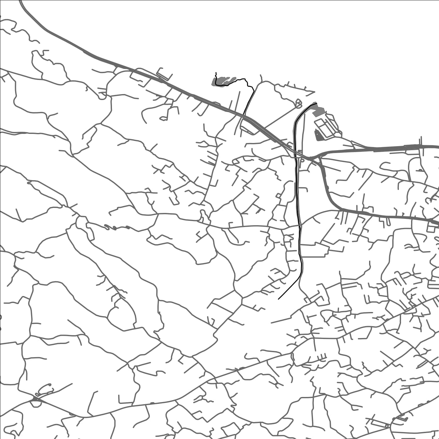 ROAD MAP OF POTAMÓS, GREECE BY MAPAKES