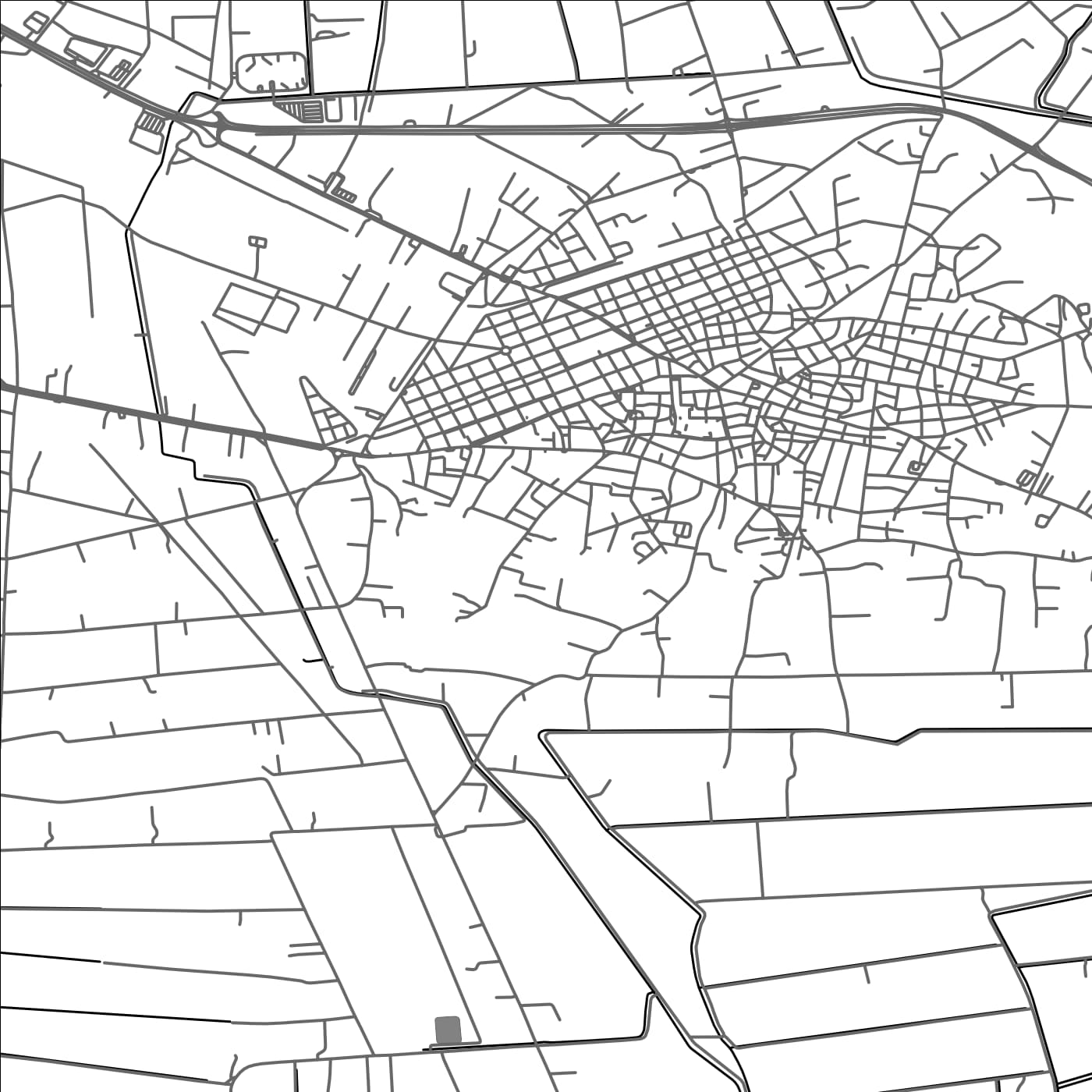 ROAD MAP OF PÝRGOS, GREECE BY MAPAKES