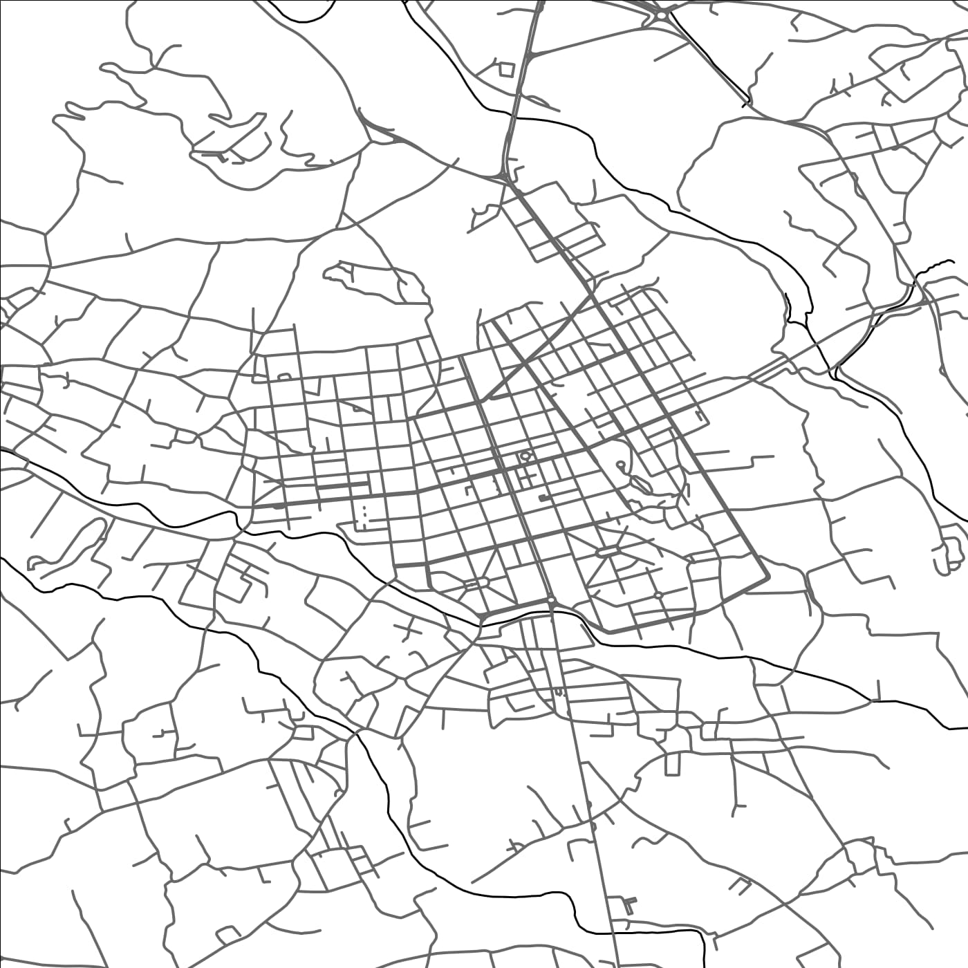 ROAD MAP OF SPÁRTI, GREECE BY MAPAKES