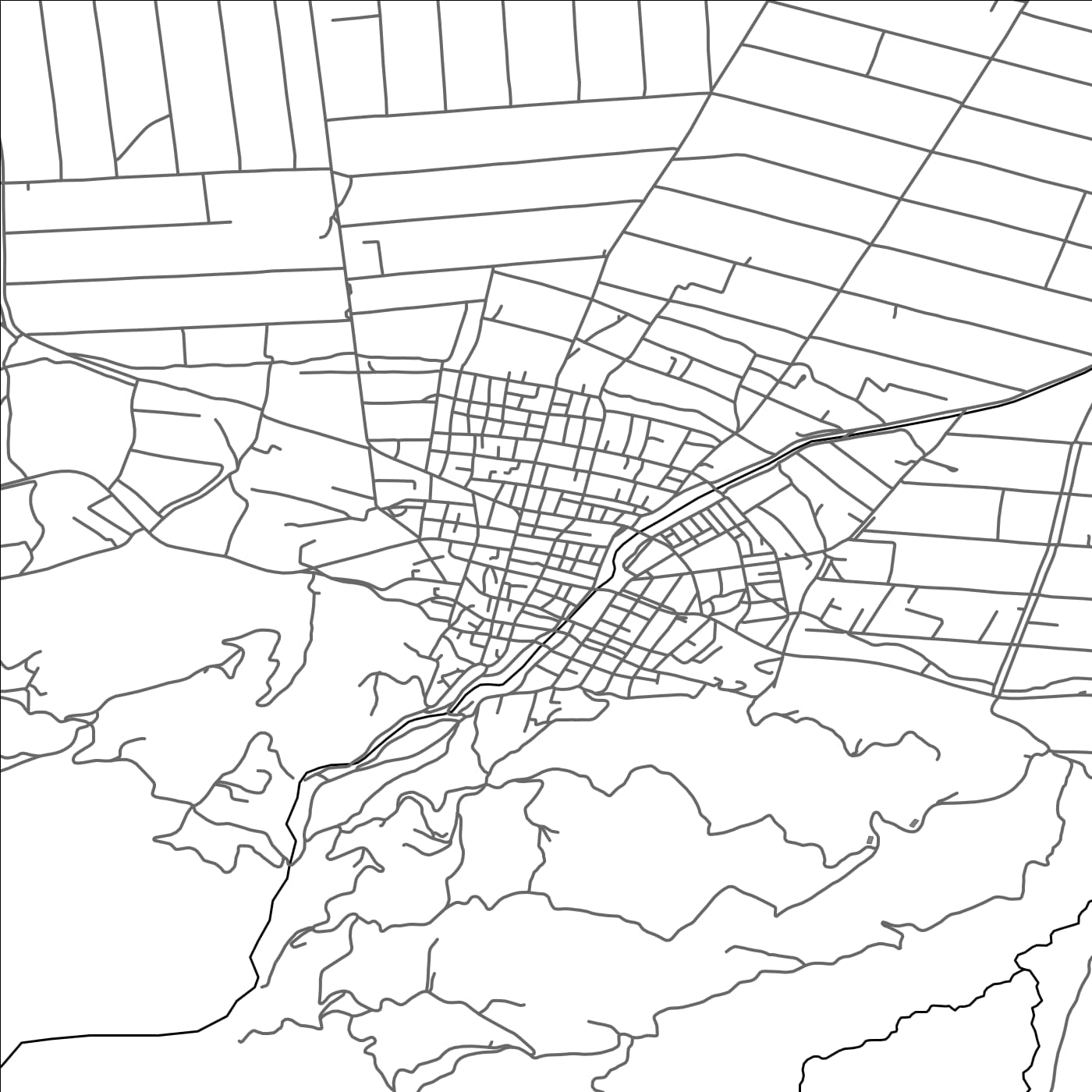 ROAD MAP OF SPERCHEIÁDA, GREECE BY MAPAKES