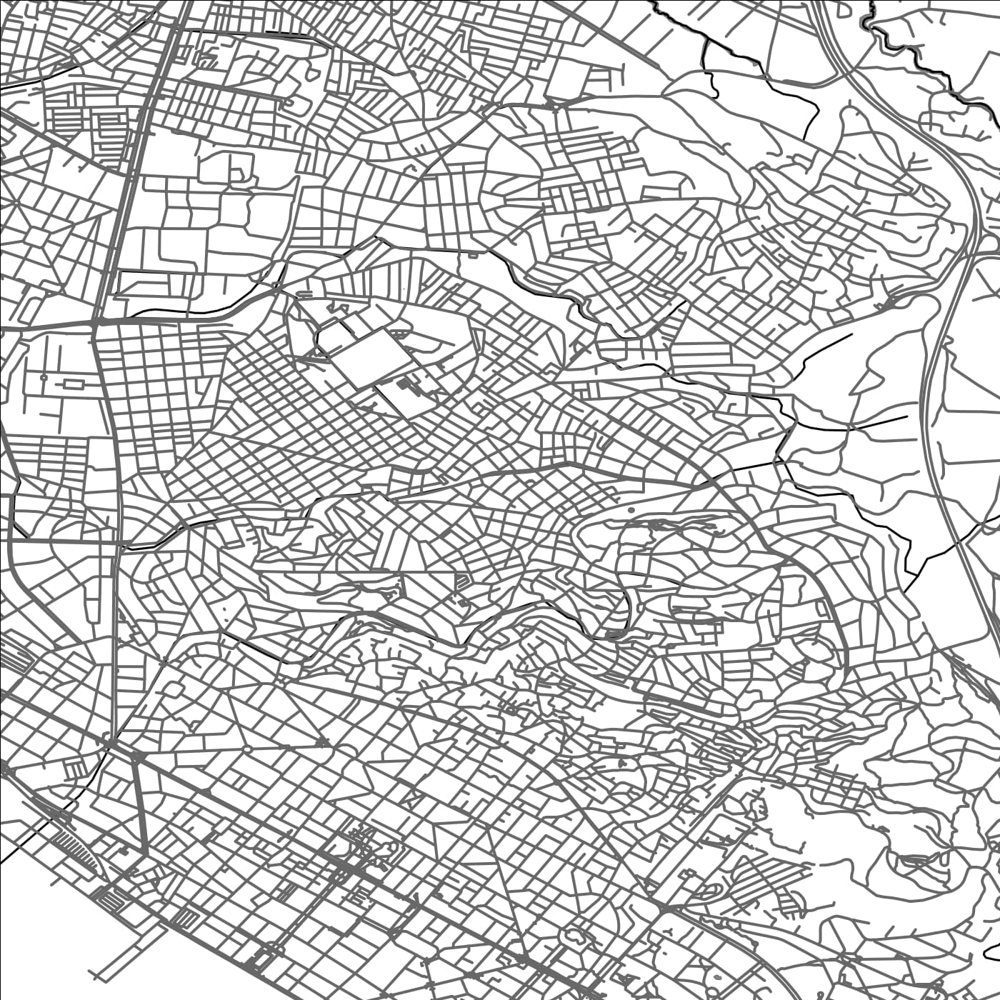 ROAD MAP OF SYKIÉS, GREECE BY MAPAKES