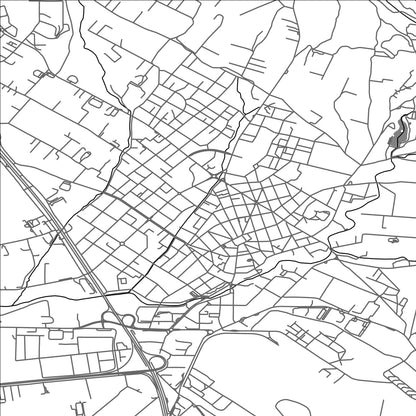 ROAD MAP OF THÉRMI, GREECE BY MAPAKES