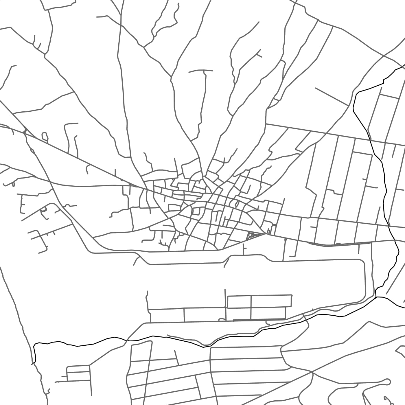 ROAD MAP OF TYMPÁKI, GREECE BY MAPAKES