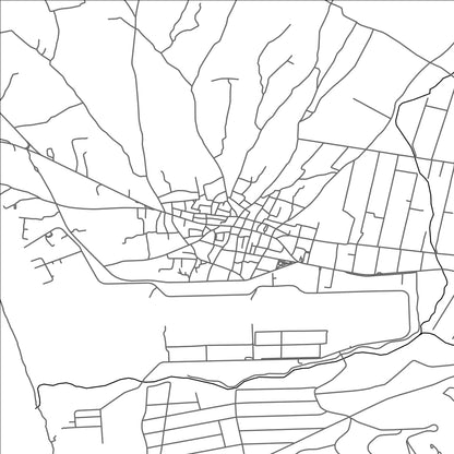 ROAD MAP OF TYMPÁKI, GREECE BY MAPAKES