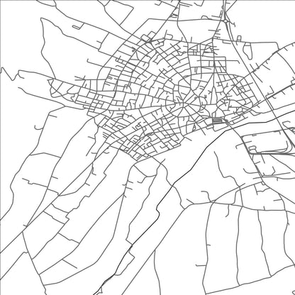 ROAD MAP OF TÝRNAVOS, GREECE BY MAPAKES