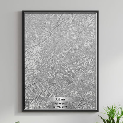 ROAD MAP OF ATHENS, GREECE BY MAPAKES