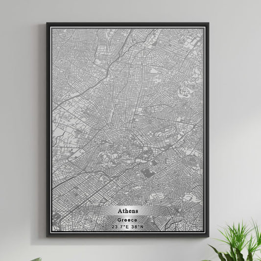 ROAD MAP OF ATHENS, GREECE BY MAPAKES