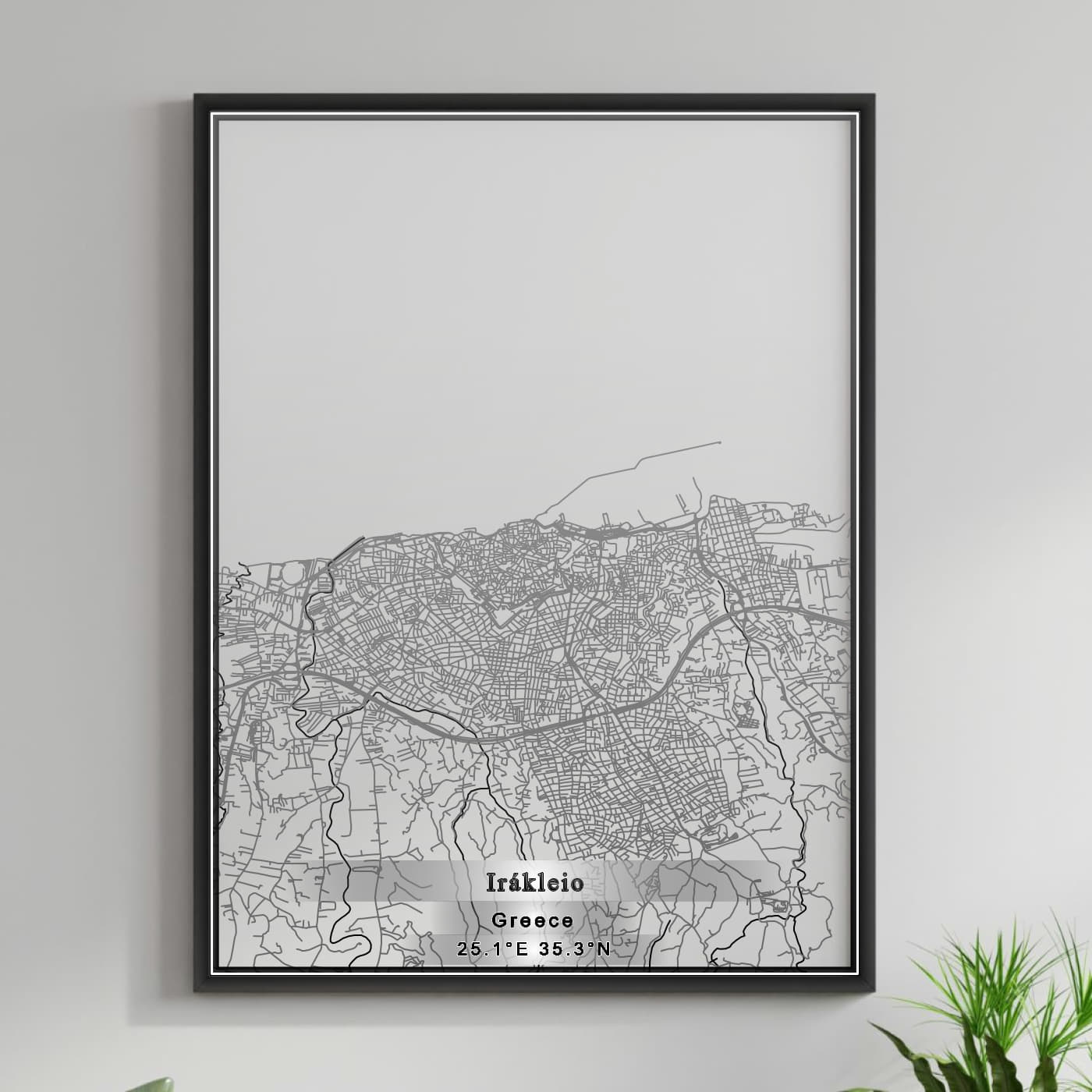 ROAD MAP OF IRAKLEIO, GREECE BY MAPAKES